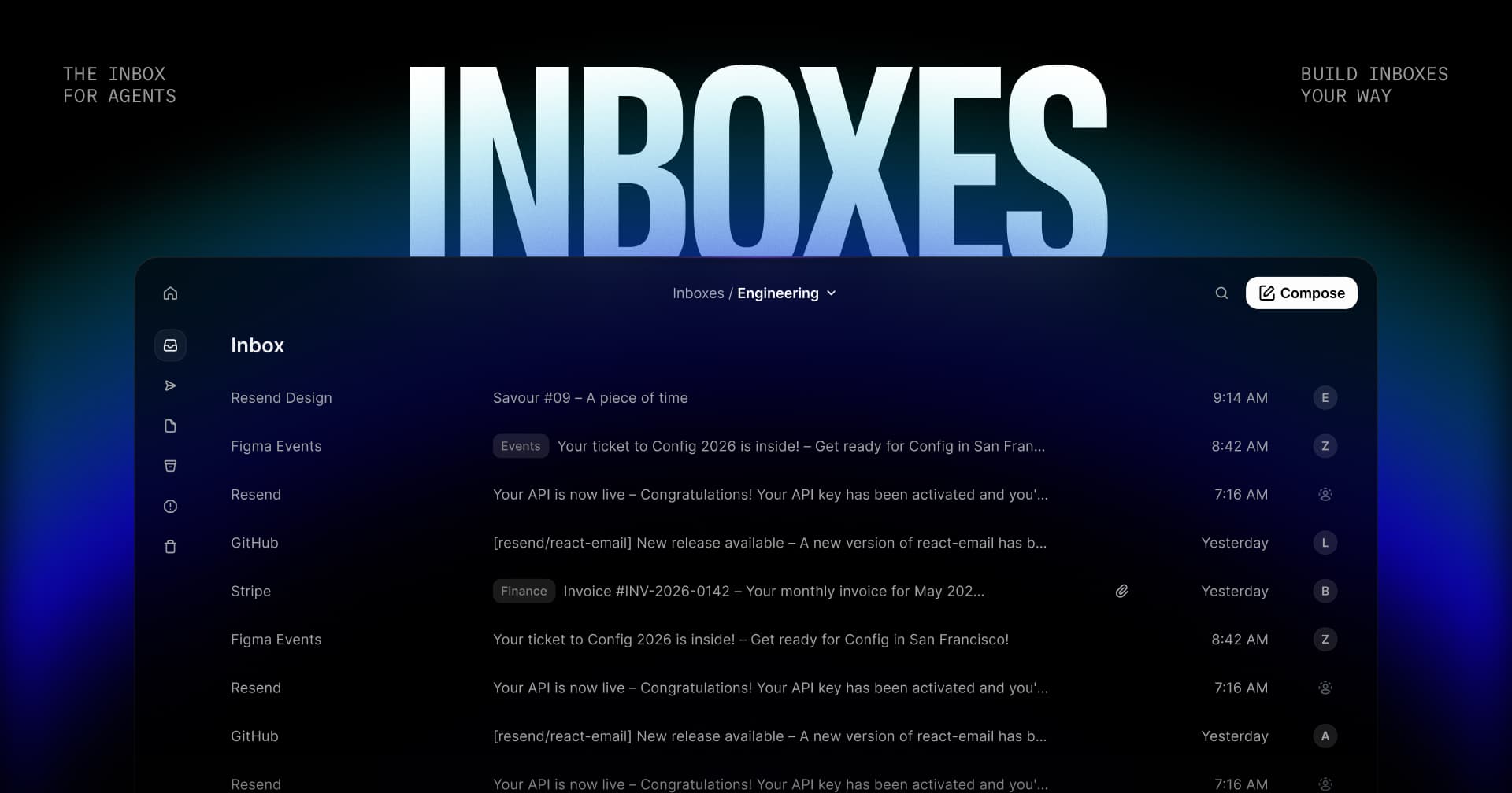 Announcing Inboxes